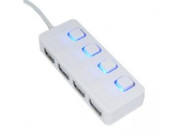 Концентратор USB Lapara LA-SLED4 white