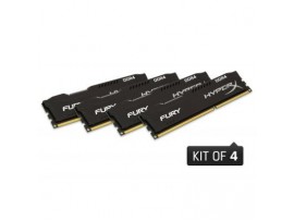 Модуль памяти для компьютера DDR4 16GB (4x4GB) 2666 MHz Fury Blac Kingston (HX426C15FBK4/16)