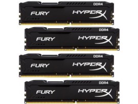 Модуль памяти для компьютера DDR4 16GB (4x4GB) 2666 MHz Fury Blac Kingston (HX426C15FBK4/16)