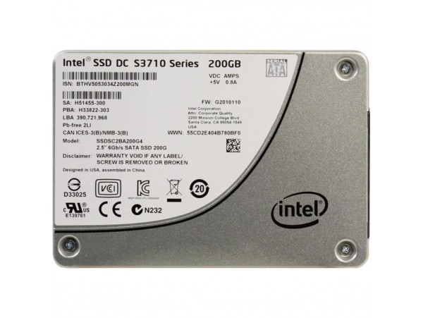 Накопитель SSD 2.5" 200GB INTEL (SSDSC2BA200G401)
