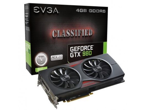 Видеокарта EVGA GeForce GTX980 4096Mb CLASSIFIED GAMING ACX 2.0 (04G-P4-3988-KR)