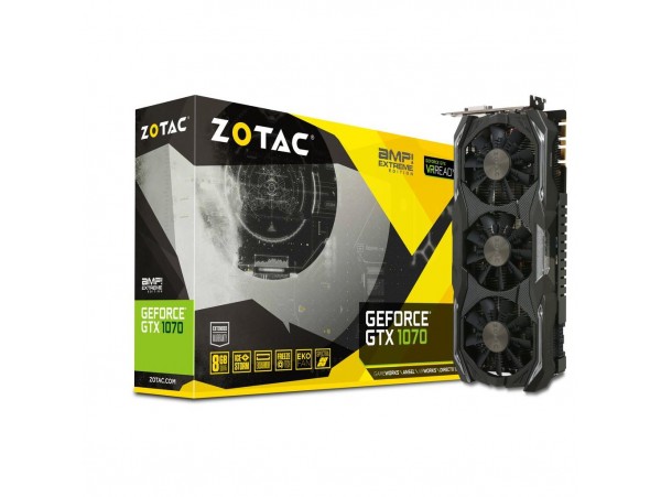 Видеокарта ZOTAC GeForce GTX1070 8192Mb AMP Extreme (ZT-P10700B-10P)