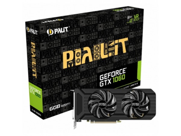 Видеокарта PALIT GeForce GTX1060 6144Mb DUAL (NE51060015J9-1061D)