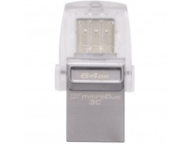 USB флеш накопитель Kingston 64GB DataTraveler microDuo 3C USB 3.1 (DTDUO3C/64GB)