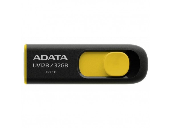 USB флеш накопитель A-DATA 32GB UV128 Black-Yellow USB 3.0 (AUV128-32G-RBY)