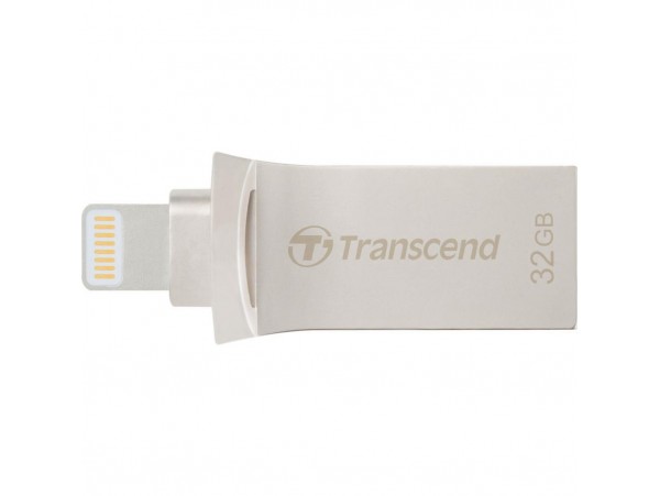 USB флеш накопитель Transcend 32GB JetDrive Go 500 Silver USB 3.1/Lightning (TS32GJDG500S)