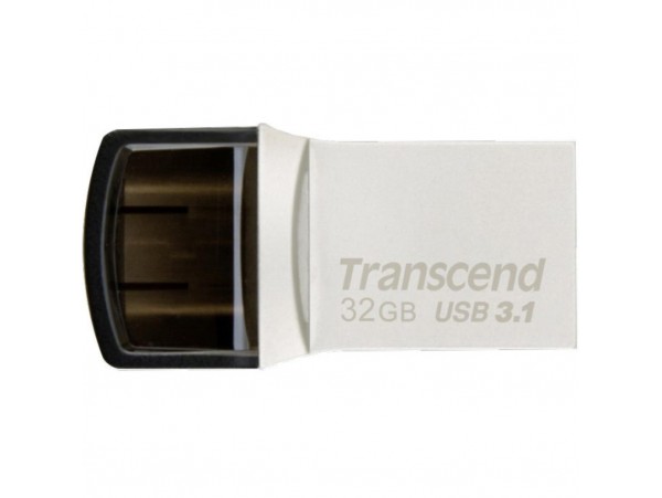 USB флеш накопитель Transcend 32GB JetFlash 890S Silver USB 3.1 (TS32GJF890S)