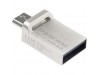 USB флеш накопитель Transcend 16GB JetFlash OTG 880 Metal Silver USB 3.0 (TS16GJF880S)