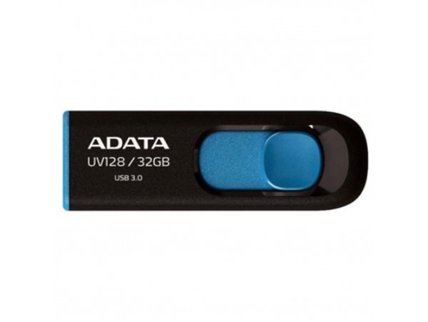 USB флеш накопитель A-DATA 32Gb UV128 black-blue USB 3.0 (AUV128-32G-RBE)