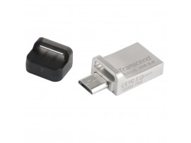 USB флеш накопитель Transcend 64GB JetFlash OTG 880 Metal Silver USB 3.0 (TS64GJF880S)