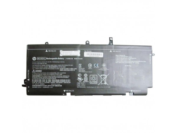 Аккумулятор для ноутбука HP HP EliteBook Folio 1040 G3 BG06XL 45Wh (3780mAh) 6cell 11.4V (A47140)