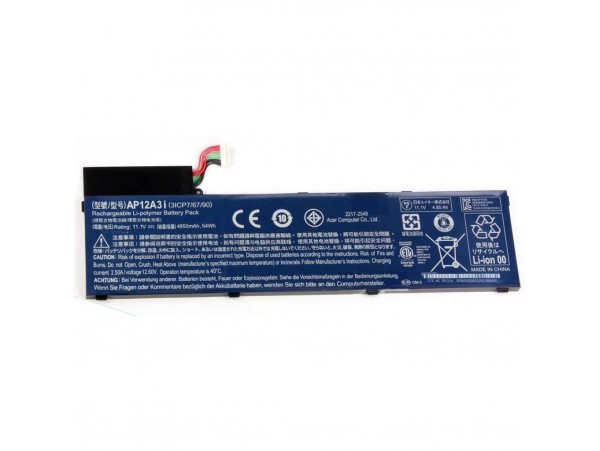 Аккумулятор для ноутбука Acer Acer AP12A3i Aspire M3 4850mAh (54Wh) 6cell 11.1V Li-ion (A47020)