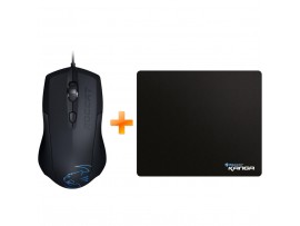 Мышка Roccat Lua Tri-Button Mouse + Kanga Cloth Mousepad Gaming Bundle (ROC-11-311)