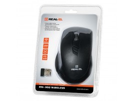 Мышка REAL-EL RM-300 black-grey