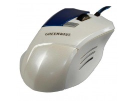 Мышка Greenwave MX-555L USB, white-blue (R0013757)