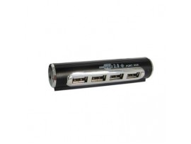 Концентратор Lapara LA-USB22-ALU black