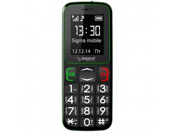 Мобильный телефон Sigma Comfort 50 mini3 Black Green (6907798337322)