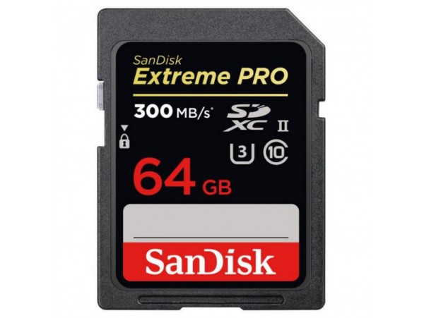 Карта памяти SANDISK 64GB SDXC class 10 UHS-II 4K Extreme Pro (SDSDXPK-064G-GN4IN)