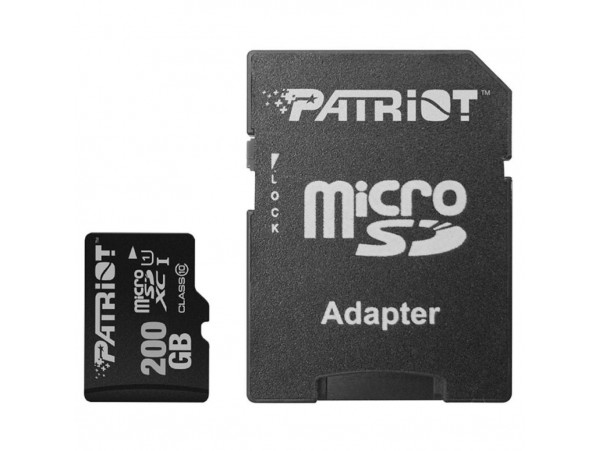 Карта памяти Patriot 200GB microSD class 10 UHS-I (PSF200GMCSDXC10)