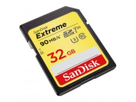 Карта памяти SANDISK 32GB SDHC class 10 UHS-I U3 4K Extreme (SDSDXVE-032G-GNCIN)