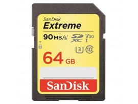 Карта памяти SANDISK 64GB SDXC class 10 UHS-I U3 4K Extreme (SDSDXVE-064G-GNCIN)