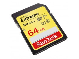 Карта памяти SANDISK 64GB SDXC class 10 UHS-I U3 4K Extreme (SDSDXVE-064G-GNCIN)