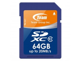 Карта памяти Team 64GB SDXC class 10 (TSDXC64GCL1001)