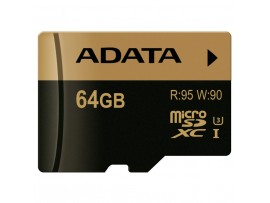 Карта памяти A-DATA 64GB microSD class 10 XPG UHS-I U3 (AUSDX64GXUI3-R)