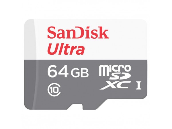 Карта памяти SANDISK 64GB microSDXC class 10 UHS-I Ultra (SDSQUNB-064G-GN3MA)