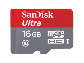 Карта памяти SANDISK 16GB microSD class 10 UHS-I Ultra (SDSQUNC-016G-GN3MN)