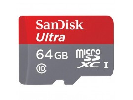 Карта памяти SANDISK 64GB microSD class 10 UHS-I Ultra (SDSQUNC-064G-GN3MN)