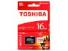 Карта памяти TOSHIBA 16GB microSDHC class 10 (THN-M302R0160EA)