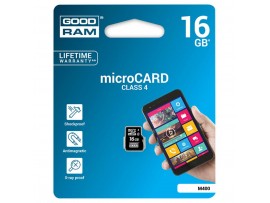 Карта памяти GOODRAM 16GB microSDHC class 4 (M400-0160R11)