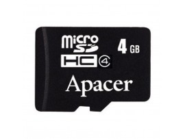 Карта памяти 4Gb microSDHC class 4 Apacer (AP4GMCSH4-RA)