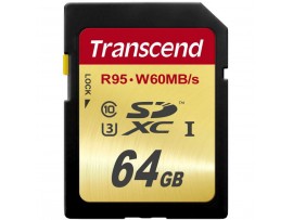 Карта памяти Transcend 64GB SDXC class 10 UHS-I U3 (TS64GSDU3)