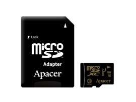 Карта памяти Apacer 8GB microSDHC UHS-I Class10 w/ 1 Adapter RP (AP8GMCSH10U1-R)