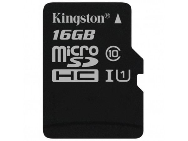 Карта памяти Kingston 16GB microSDHC Class 10 UHS-I (SDC10G2/16GBSP)