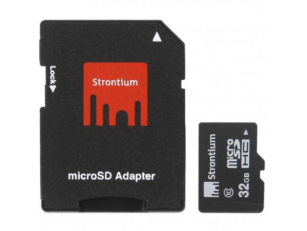 Карта памяти STRONTIUM Flash 32GB microSD class10 (SR32GTFC10A)