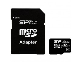 Карта памяти Silicon Power 32Gb microSDHC class 10 (SP032GBSTHBU1V10-SP)