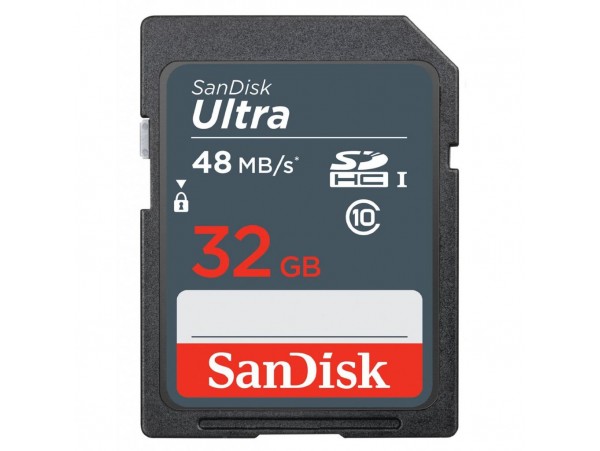 Карта памяти SANDISK 32GB SDHC Class 10 UHS-I (SDSDUNB-032G-GN3IN)