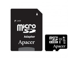 Карта памяти Apacer 32GB microSDHC UHS-I Class10 w/ 1 Adapter RP (AP32GMCSH10U1-R)