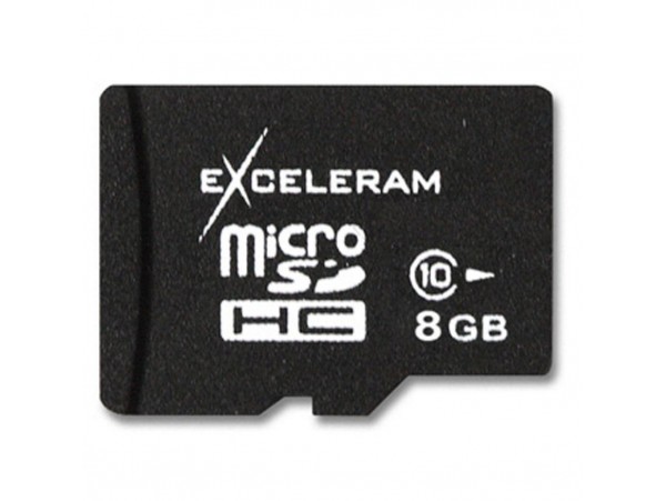 Карта памяти eXceleram 8Gb microSDHC class 10 (MSD0810)