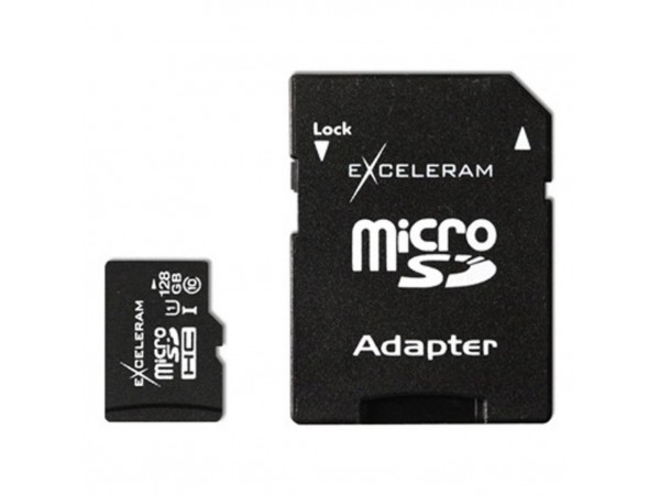 Карта памяти eXceleram 128Gb microSDHC class 10 (MSD12810A)