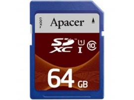 Карта памяти Apacer SDXC UHS-I Class10 64GB RP (AP64GSDXC10U1-R)