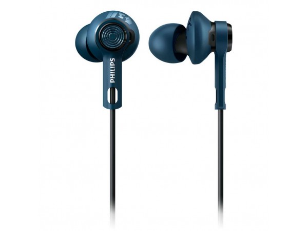 Наушники PHILIPS SHQ2405 ActionFit Mic Blue (SHQ2405BL/00)