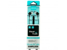 Наушники Aspor Black (A201) with mic + volume control (41192)