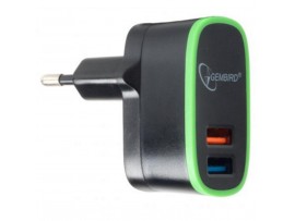 Зарядное устройство GEMBIRD 2 USB, 5V/2.1A (MP3A-UC-AC9)