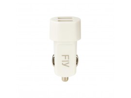 Зарядное устройство Fly 2*USB, 2.1A + cable micro USB White (47560)