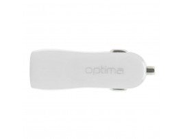 Зарядное устройство Optima 2*USB (1A) White (40805)