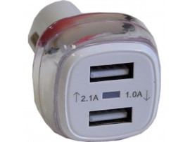 Зарядное устройство Atcom ES-01 (1*USB, 1A & 1*USB, 2A) (16990)